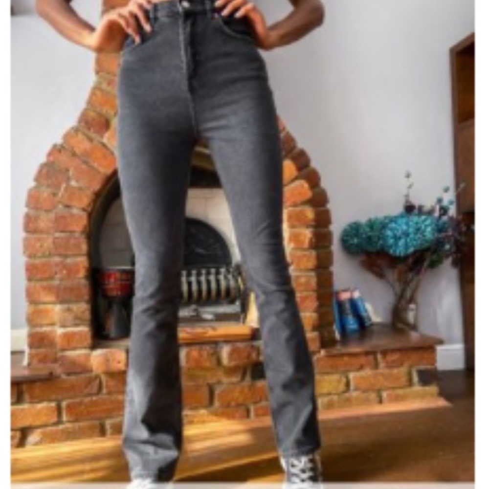 ASOS tall black flare jeans